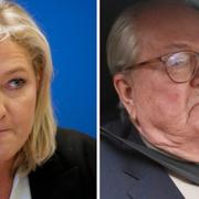 Marine Le Pen och Jean-Marie Le Pen.