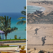 Qeshm, den största ön i Hormuzsundet, har är både semesterparadis och militärfort.