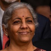 Indiens finansminister Nirmala Sitharaman.