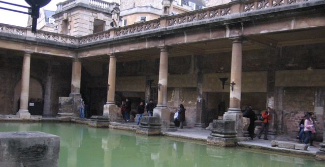Romerskt spa i den engelska staden Bath.  Fritz Faerber / TT NYHETSBYRÅN