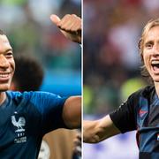 Kylian Mbappé och Luka Modric. 