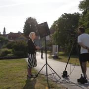 S-ledaren Magdalena Andersson i Almedalen.