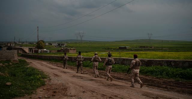Irakiska soldater söker efter IS 2019. Felipe Dana / AP