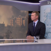 Svante Liljegren i SVT:s studio