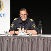 Fredrik Persson, polisområdeschef Gotland, och Peter Lindvall, regiondirektör region Gotland.