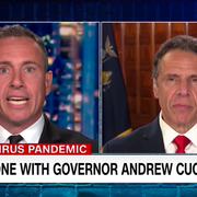 Chris Cuomo till vänster och Andrew Cuomo till höger.