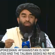 Zabihullah Mujahid, talibanernas presstalesperson.