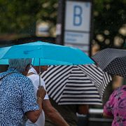 Regn över Göteborg.