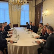 Rustem Umerov på mötet i Bryssel. 