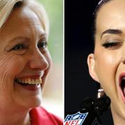 Hillary Clinton, Katy Perry.