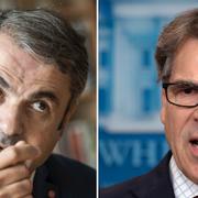 Ibrahim Baylan och Rick Perry. 