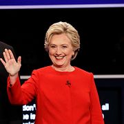 Donald Trump och Hillary Clinton under presidentvalet 2016. David Goldman / AP