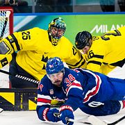 Jacob Markström under matchen. 