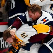 Gabriel Landeskog och Mattias Ekholm