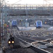 Stillastående tåg i Lund