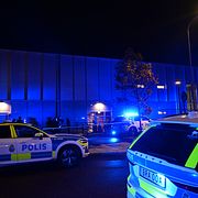 Polisinsatsen efter mordet.