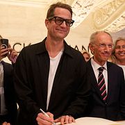 Arkivbild på Sebastian Siemiatkowski från Klarnas börsnotering i september. 