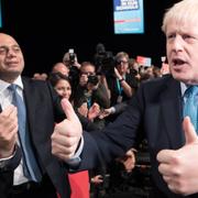 Boris Johnson vid Torystämman i Manchester. 