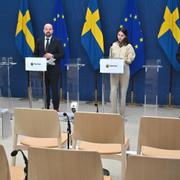 Pressträffen där initiativet presenterades.