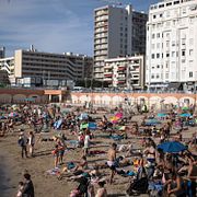 Plage des Catalans i Marseille.