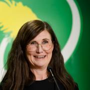 Märta Stenevi under gårdagens kongress.