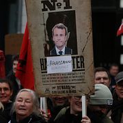 Protester i Lille, Frankrike. Michel Spingler / AP