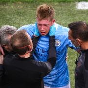 Kevin De Bruyne grinar illa.