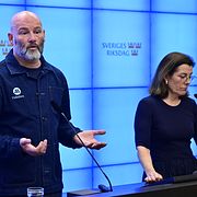 
Martin Borgs (M), valledare och Karin Enström (M), partisekreterare.