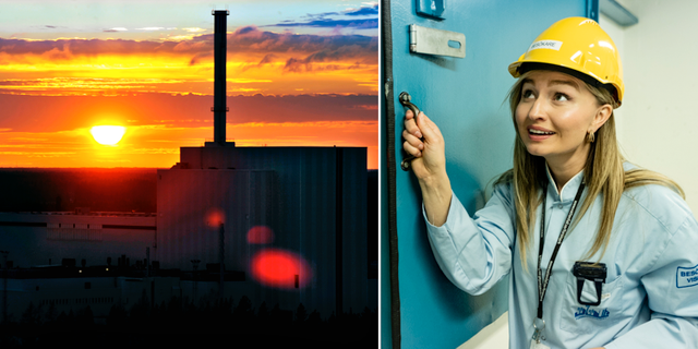 Forsmark kärnkraftsverk/Energi- och näringsminister Ebba Busch (KD).  TT. 