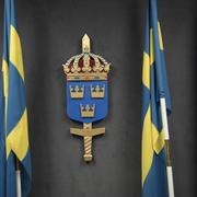 Försvarsmaktens heraldiska vapen.