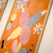 Från utställningen ”Hilma af Klint - abstrakt pionjär” på Moderna museet i Stockholm 2013. 