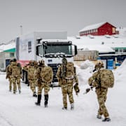 Soldater på Grönland. 