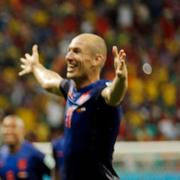 Arjen Robben under matchen mot Tyskland.