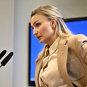 Kristdemokraternas partiledare Ebba Busch.