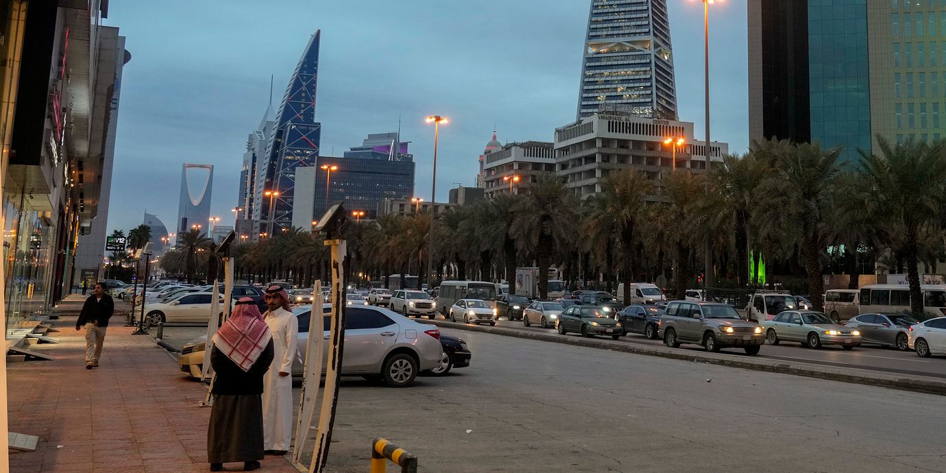 En bild från Saudiarabiens huvudstad Riyad.