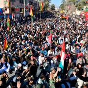 Protest i staden Quetta.