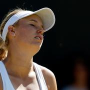 Wozniacki efter förlusten mot Muguruza.