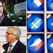 Cecilia Malmström/Federica Mogherini och Jean-CLaude