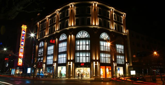 Butiken i Shanghai 2007.  H&M.