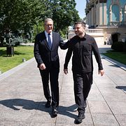Storbritanniens premiärminister Keir Starmer besökte Ukrainas president Volodymyr Zelenskyj i Kyiv på torsdagen.