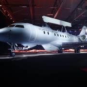Saab visade upp Global Eye i Linköping 2018.