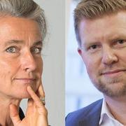 Maria Persdotter, förbundsordförande i Riksförbundet för rörelsehindrade barn och ungdomar. Henrik Petrén, generalsekreterare