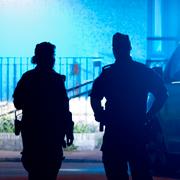 Bild från en annan polisinsats. 