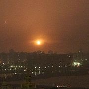 Bilder från en rysk drönarattack mot Kyiv tidigare i år.