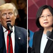 Donald Trumps och Taiwans president Tsai Ing-wen