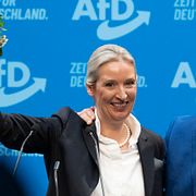 AFD:s partiledare Alice Weidel och Tino Chrupalla.