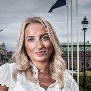 Denice Westerberg, ordförande för Sverigedemokraternas ungdomsförbund Ungsvenskarna. Arkivbild. 