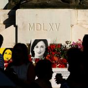 Minnesplats för Daphne Caruana Galizia.