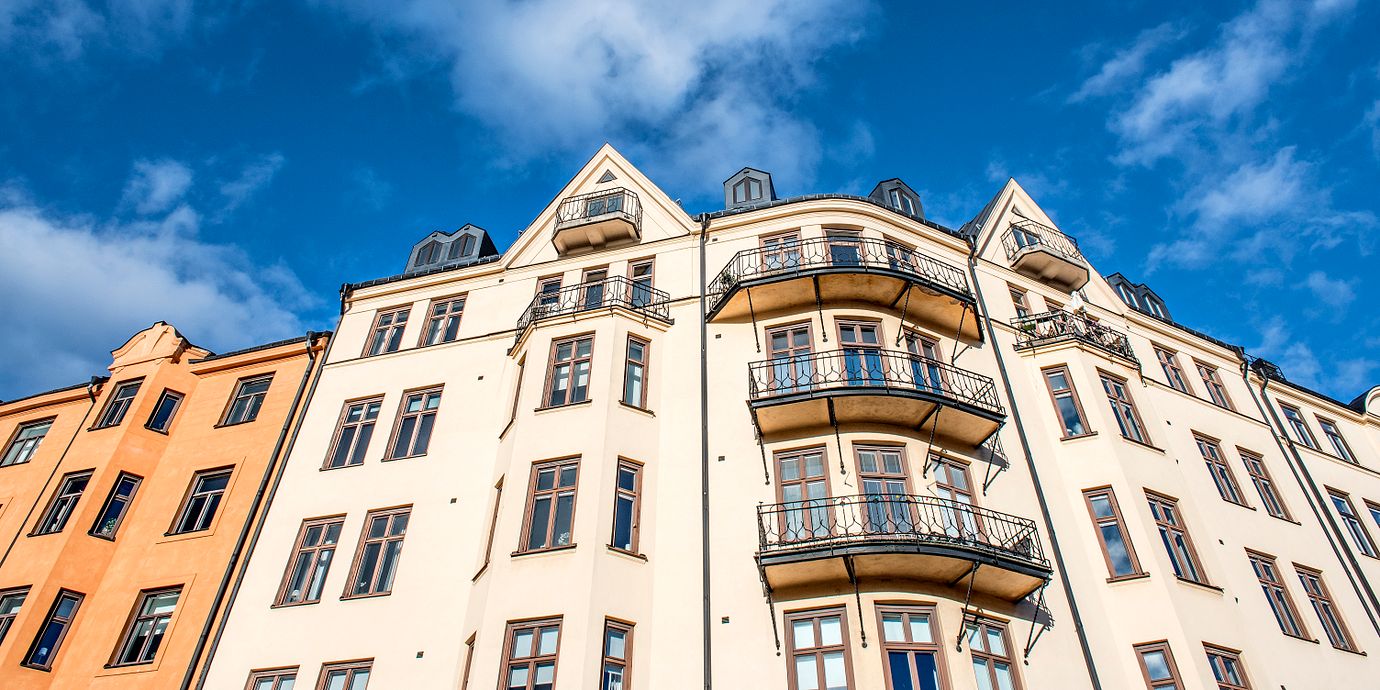 Bostadshus i Stockholms innerstad.