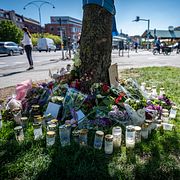 Minnesplats för flickan.
